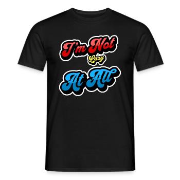Je ne suis pas paresseux, je suis juste efficacement détendu - T-shirt homme - noir - Devant - AI Model Male 178 light (178cm)