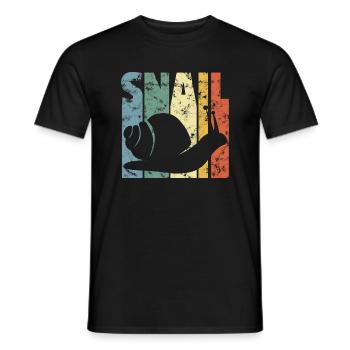 Süße Schnecke Schneckenhaus Schneckchen Geschenk - Männer T-Shirt - Schwarz - Vorne - AI Model Male 178 light (178cm)