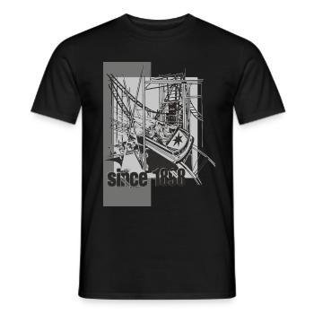 montagnes russes - T-shirt homme - noir - Devant - AI Model Male 178 light (178cm)