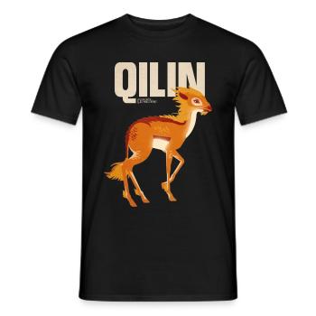 Phantastische Tierwesen 3 Qilin Einhorn - Männer T-Shirt - Schwarz - Vorne - AI Model Male 178 light (178cm)