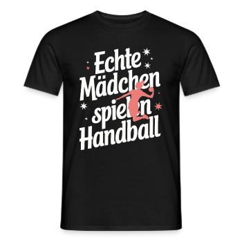 Handball Sports Joueurs de handball Joueurs de handball - T-shirt homme - noir - Devant - AI Model Male 178 light (178cm)