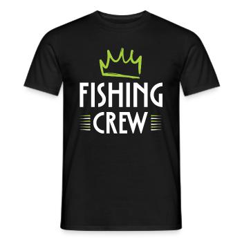 Fishing Crew - Männer T-Shirt - Schwarz - Vorne - AI Model Male 178 light (178cm)