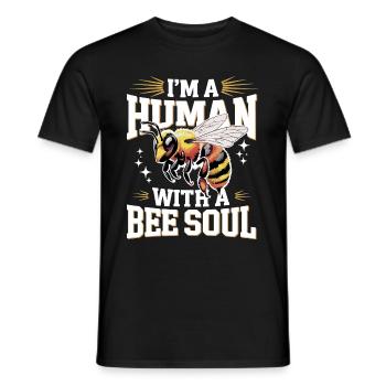 Honigbiene Imker Bienen Biene - Männer T-Shirt - Schwarz - Vorne - AI Model Male 178 light (178cm)