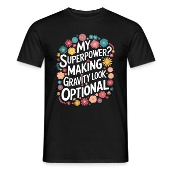 Turnen Turner Gymnastik - Männer T-Shirt - Schwarz - Vorne - AI Model Male 178 light (178cm)