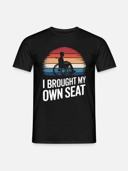 Kørestol Kørestol Handicappet Humor - Mænd T-shirt - sort