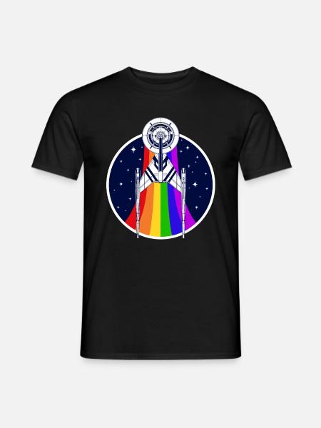 Star Trek Discovery Gay Pride l'Emblème - T-shirt homme - noir