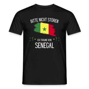 Bitte Nicht Stören Ich Träume Von Senegal - Männer T-Shirt - Schwarz - Vorne - AI Model Male 178 light (178cm)