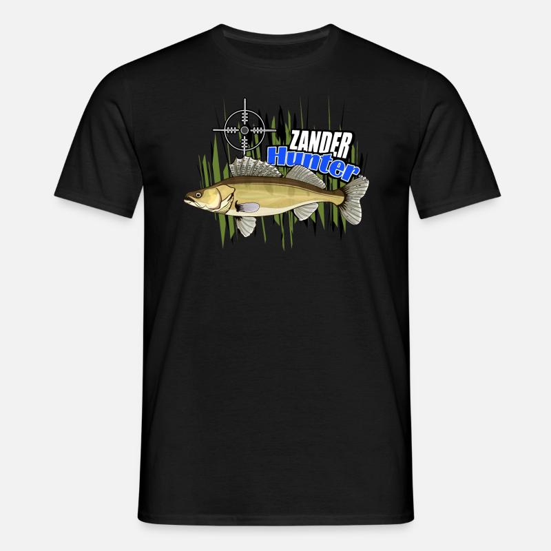 Walleye hunter - Men's T-Shirt - black