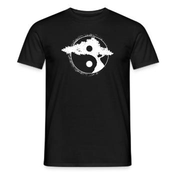 Bonsai Zen Buddha Ying Yang Yin Yang - Männer T-Shirt - Schwarz - Vorne - AI Model Male 178 light (178cm)