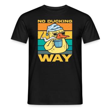 Drôle de dire canard Pas de chemin d’esquive - T-shirt homme - noir - Devant - AI Model Male 178 light (178cm)