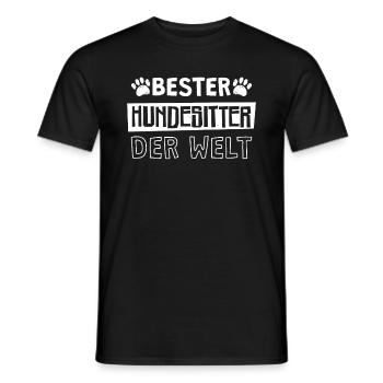 Bester Hundesitter Der Welt Hund Hunde - Männer T-Shirt - Schwarz - Vorne - AI Model Male 178 light (178cm)