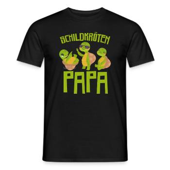 Reptil Schildkröte Reptilien Turtle - Männer T-Shirt - Schwarz - Vorne - AI Model Male 178 light (178cm)