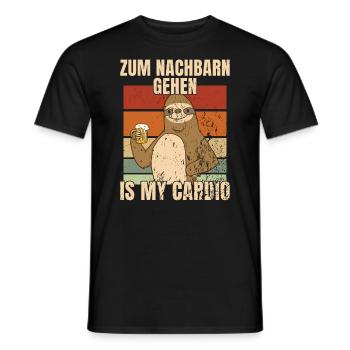 Nachbar Nachbar Nachbarschaft Bier - Männer T-Shirt - Schwarz - Vorne - AI Model Male 178 light (178cm)