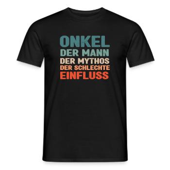 Du Wirst Onkel Held Onkel Uncle Patenonkel - Männer T-Shirt - Schwarz - Vorne - AI Model Male 178 light (178cm)