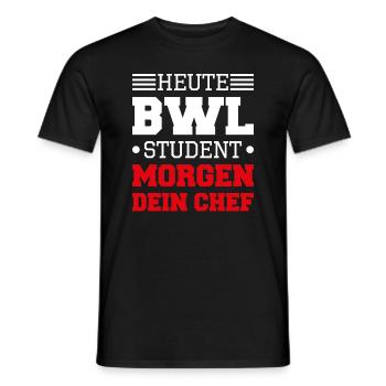 Studium Student Studenten BWL BWL Studium - Männer T-Shirt - Schwarz - Vorne - AI Model Male 178 light (178cm)