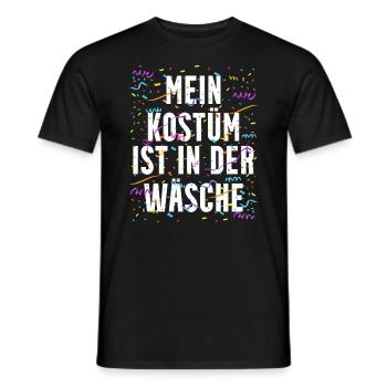 Mein Kostüm Ist In Der Wäsche Karneval - Männer T-Shirt - Schwarz - Vorne - AI Model Male 178 light (178cm)