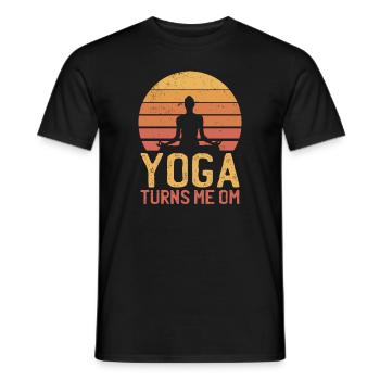 Meditation - Yoga Namaste Lustiger Yoga-liebhaber - Männer T-Shirt - Schwarz - Vorne - AI Model Male 178 light (178cm)