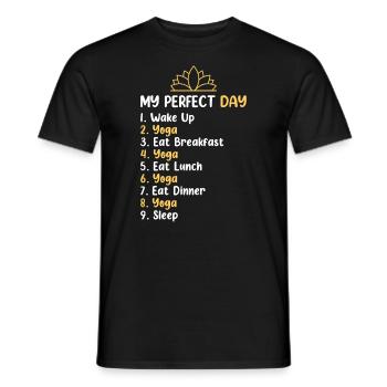 Meditation Yoga Om Peace Yoga Lover - Männer T-Shirt - Schwarz - Vorne - AI Model Male 178 light (178cm)