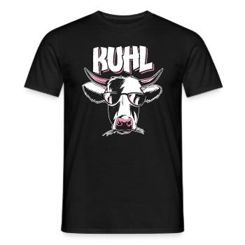 Kuh Landwirt Traktor Bauernhof Lustig KUHL - Männer T-Shirt - Schwarz - Vorne - AI Model Male 178 light (178cm)