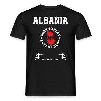 Albanien - Männer T-Shirt - Schwarz - Vorne - AI Model Male 178 light (178cm)