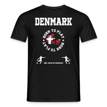Denmark - Men's T-Shirt - black - Front - AI Model Male 178 light (178cm)