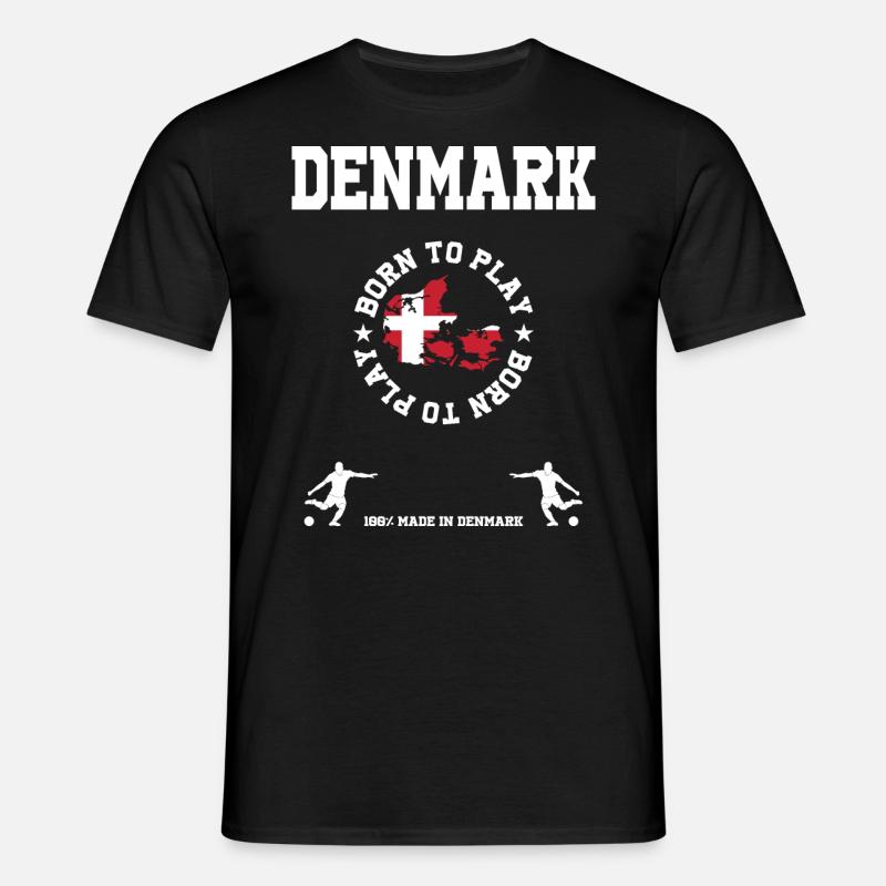 Dänemark - Männer T-Shirt - Schwarz