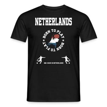Hollande - T-shirt homme - noir - Devant - AI Model Male 178 light (178cm)