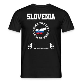 Slowenien - Männer T-Shirt - Schwarz - Vorne - AI Model Male 178 light (178cm)