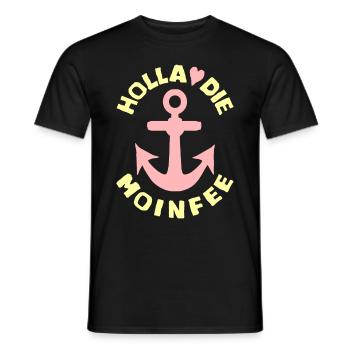 Holla the Moinfee | Meerbekloppt Summer Edition - Men's T-Shirt - black - Front - AI Model Male 178 light (178cm)