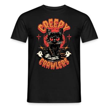Halloween - Creepy Crawlers - Men's T-Shirt - black - Front - AI Model Male 178 light (178cm)