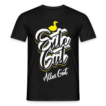 Ente Gut Alles Gut - Lustiger Spruch - Witzig - Männer T-Shirt - Schwarz - Vorne - AI Model Male 178 light (178cm)