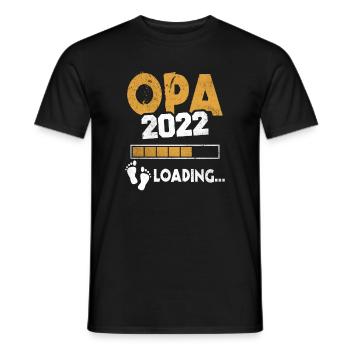 Werdender Opa 2022 Loading Nachwuchs Großvater - Männer T-Shirt - Schwarz - Vorne - AI Model Male 178 light (178cm)