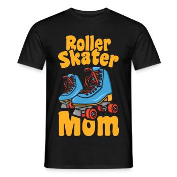 Rollschuh Mama - Männer T-Shirt - Schwarz - Vorne - AI Model Male 178 light (178cm)