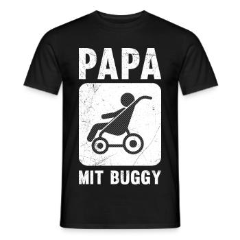 Futur papa PAPA AVEC UNE POULET Drôle - T-shirt homme - noir - Devant - AI Model Male 178 light (178cm)