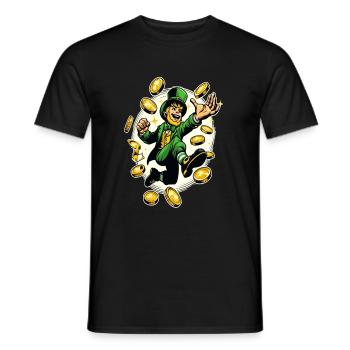 Lucky Leprechaun (Irish Leprechaun) - Men's T-Shirt - black - Front - AI Model Male 178 light (178cm)