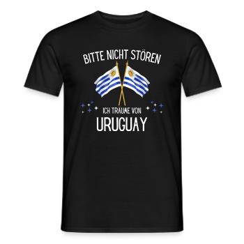 Bitte Nicht Stören Ich Träume Von Uruguay - Männer T-Shirt - Schwarz - Vorne - AI Model Male 178 light (178cm)