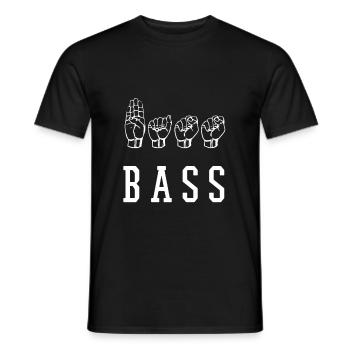 basse - T-shirt homme - noir - Devant - AI Model Male 178 light (178cm)