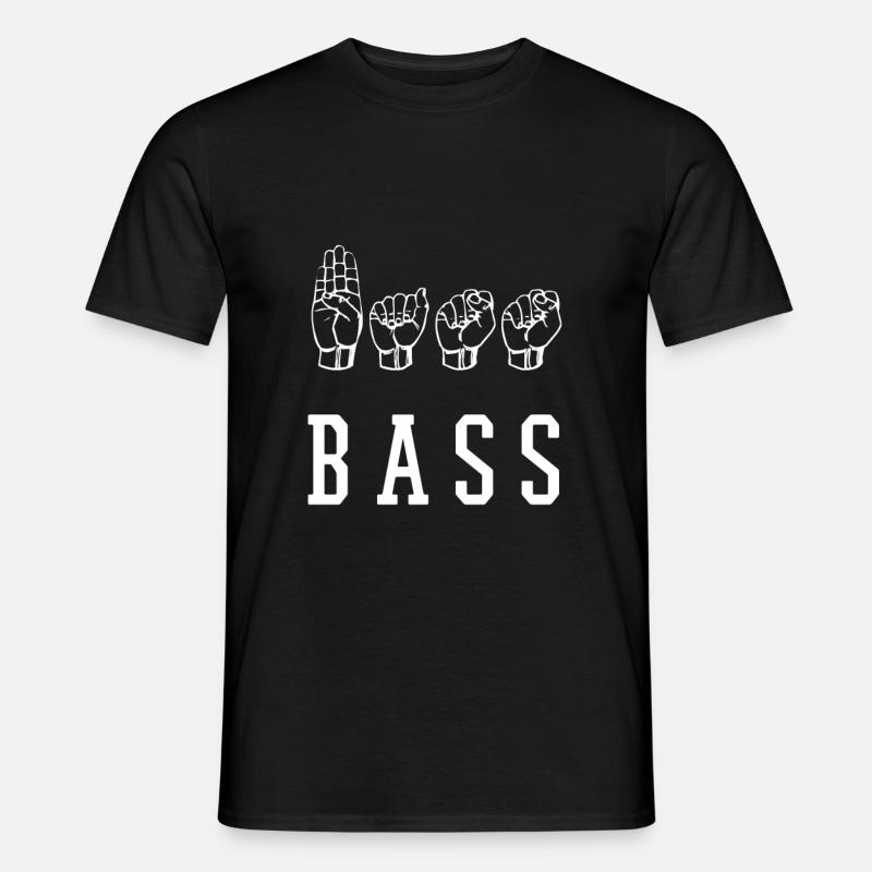 Bass - Männer T-Shirt - Schwarz