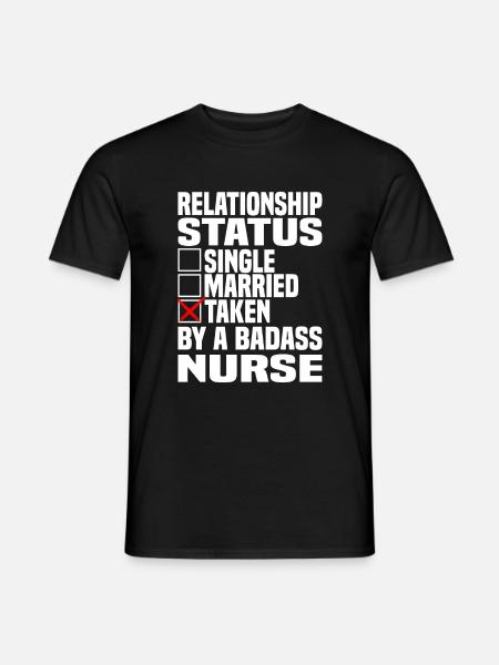 Pfleger Pflegekraft Beziehung Krankenschwester - Männer T-Shirt - Schwarz