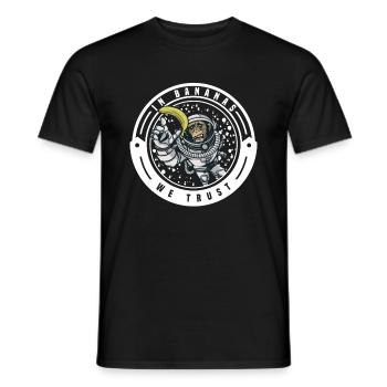 Affe Schimpanse Affen Menschenaffen Banane äffchen - Männer T-Shirt - Schwarz - Vorne - AI Model Male 178 light (178cm)