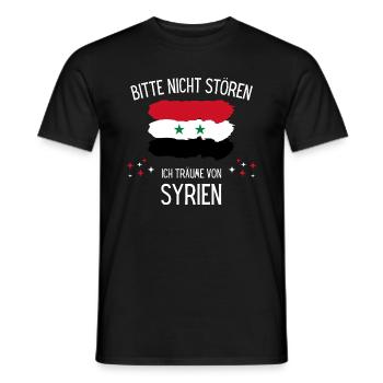 Bitte Nicht Stören Ich Träume Von Syrien - Männer T-Shirt - Schwarz - Vorne - AI Model Male 178 light (178cm)
