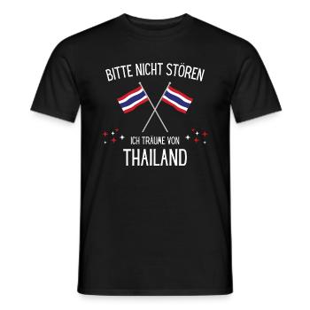 Bitte nicht stören ich träume von Thailand - Männer T-Shirt - Schwarz - Vorne - AI Model Male 178 light (178cm)