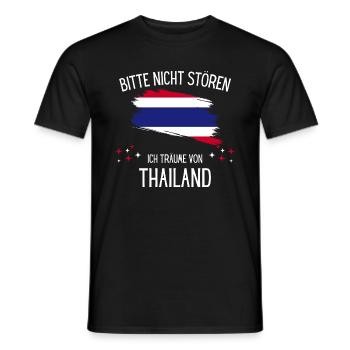 Bitte nicht stören ich träume von Thailand - Männer T-Shirt - Schwarz - Vorne - AI Model Male 178 light (178cm)
