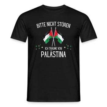 Bitte Nicht Stören Ich Träume Von Palästina - Männer T-Shirt - Schwarz - Vorne - AI Model Male 178 light (178cm)