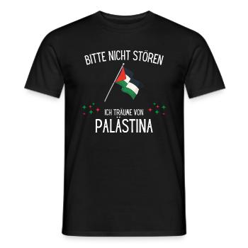 Bitte Nicht Stören Ich Träume Von Palästina - Männer T-Shirt - Schwarz - Vorne - AI Model Male 178 light (178cm)