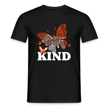 Kindness Butterfly- World Kindness Day - Men's T-Shirt - black - Front - AI Model Male 178 light (178cm)