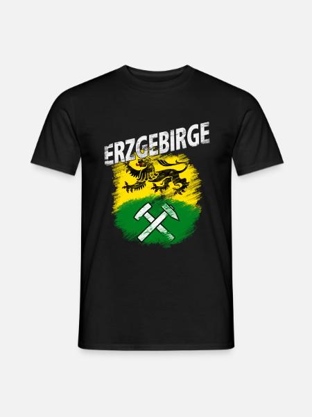 Erzgebirge - Männer T-Shirt - Schwarz