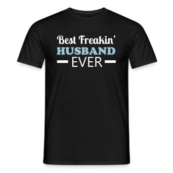 Husband - Men's T-Shirt - black - Front - AI Model Male 178 light (178cm)