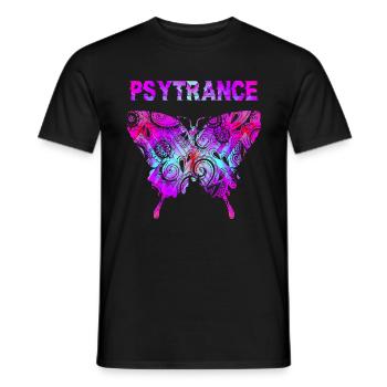 Cadeau Psytrance Goa Trance - T-shirt homme - noir - Devant - AI Model Male 178 light (178cm)