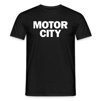 Motor City Graphic - Men's T-Shirt - black - Front - AI Model Male 178 light (178cm)